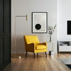 Boucl Fabric Lounge Accent Chair