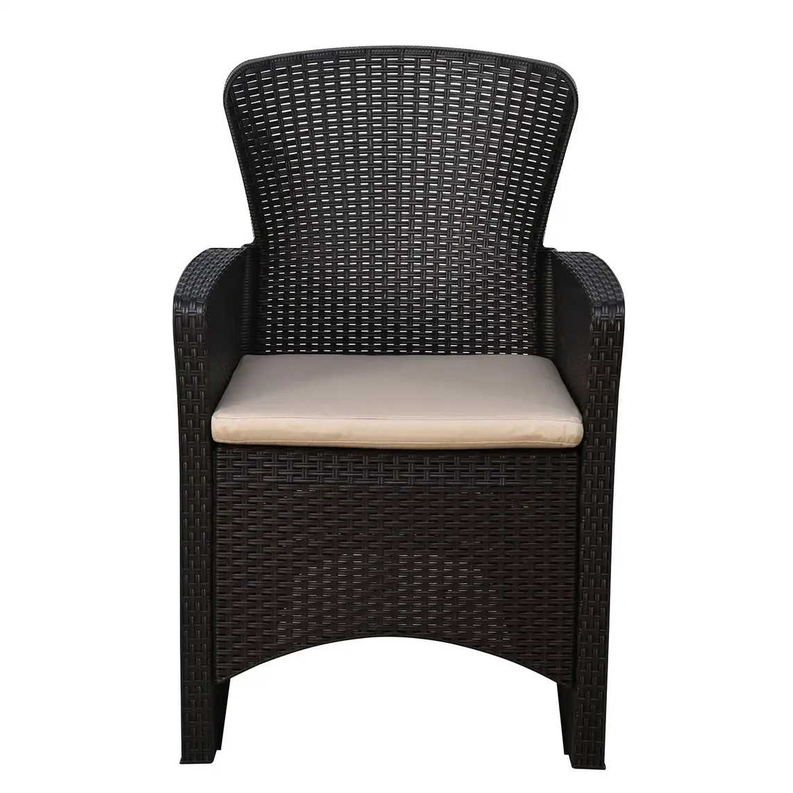 Nilkamal Breeze One Seater Plastic Sofa Chair with Cushion, Set of 2