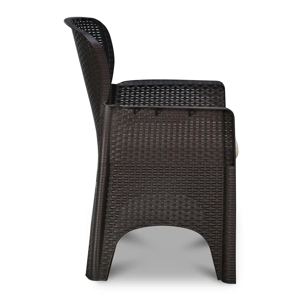 Nilkamal Breeze One Seater Plastic Sofa Chair with Cushion, Set of 2