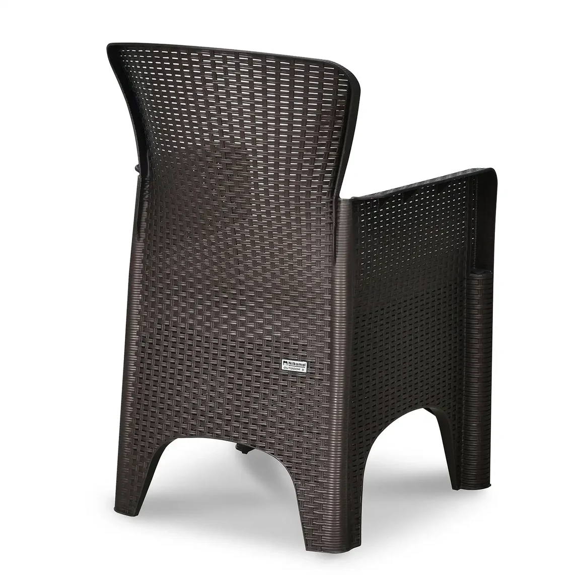 Nilkamal Breeze One Seater Plastic Sofa Chair with Cushion, Set of 2