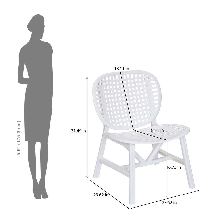 Nilkamal Arena Woven Style Plastic Chair without Cushion