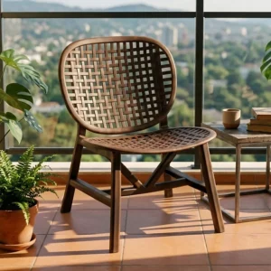 Nilkamal Arena Woven Style Plastic Chair without Cushion