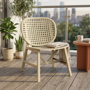 Nilkamal Arena Woven Style Plastic Chair without Cushion