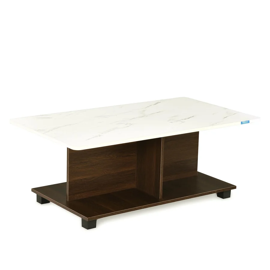 Nilkamal Luca Coffee Table (Legno Oak & Frosty White)