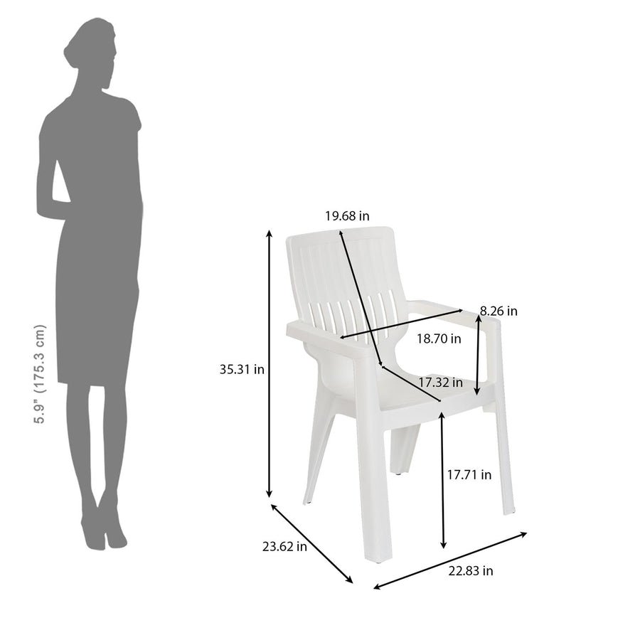 Nilkamal Ortho Comfort Plastic Arm Chair