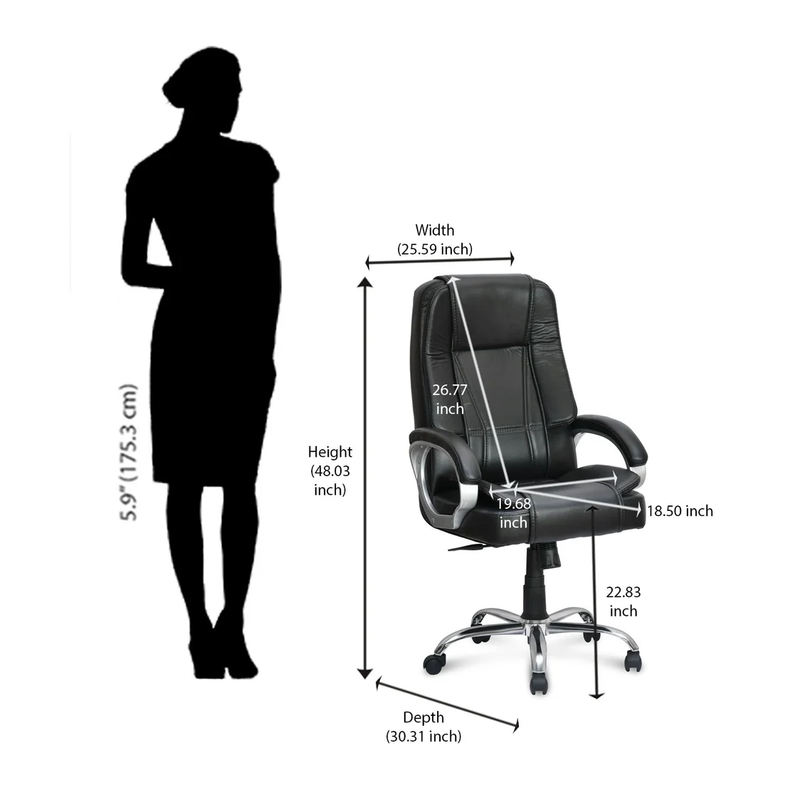 Nilkamal Kyoto High Back Office Chair