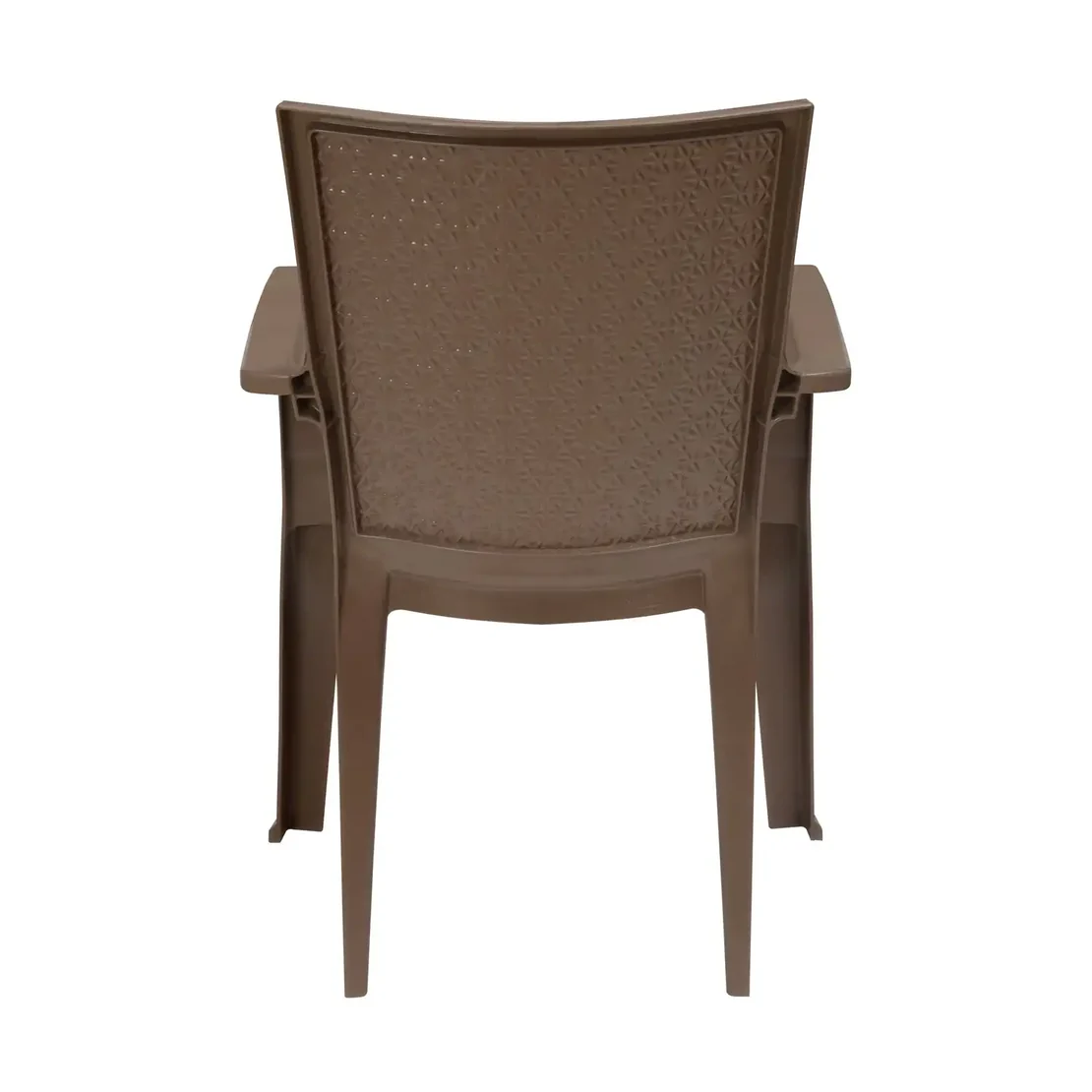 Nilkamal CHR2225 Plastic Arm Chair (Rattan Dark Beige)