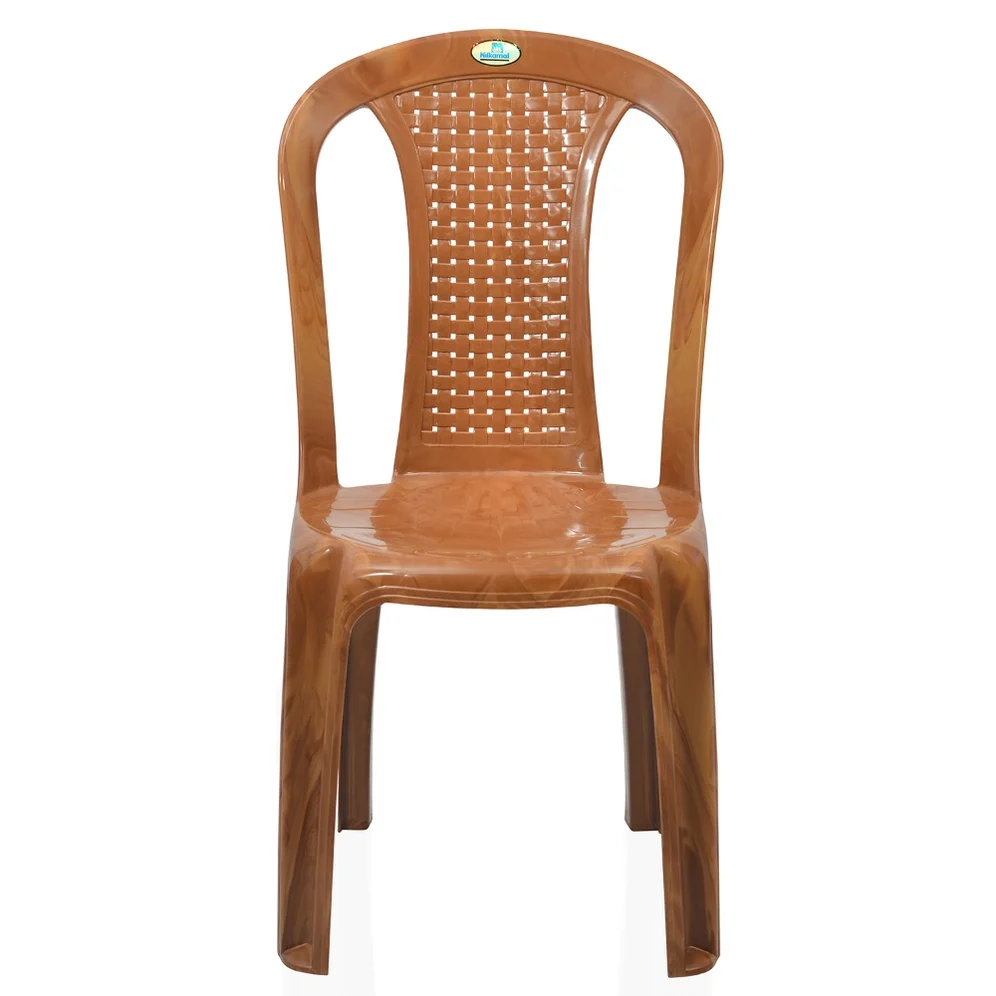 Nilkamal CHR4002 Plastic Armless Chair (Pear Wood)