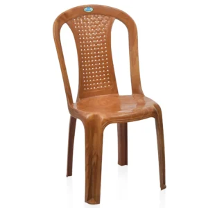 Nilkamal CHR4002 Plastic Armless Chair (Pear Wood)