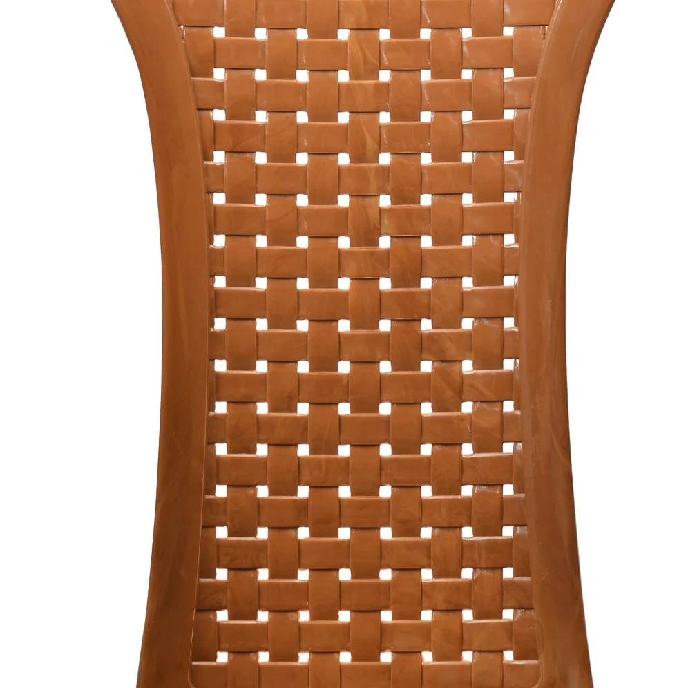Nilkamal CHR4002 Plastic Armless Chair (Pear Wood)