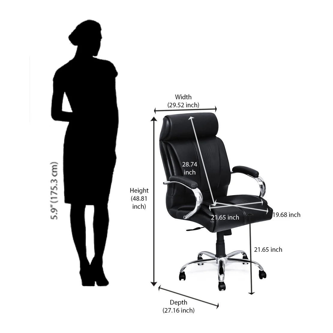 Nilkamal Belgrade High Back Office Chair
