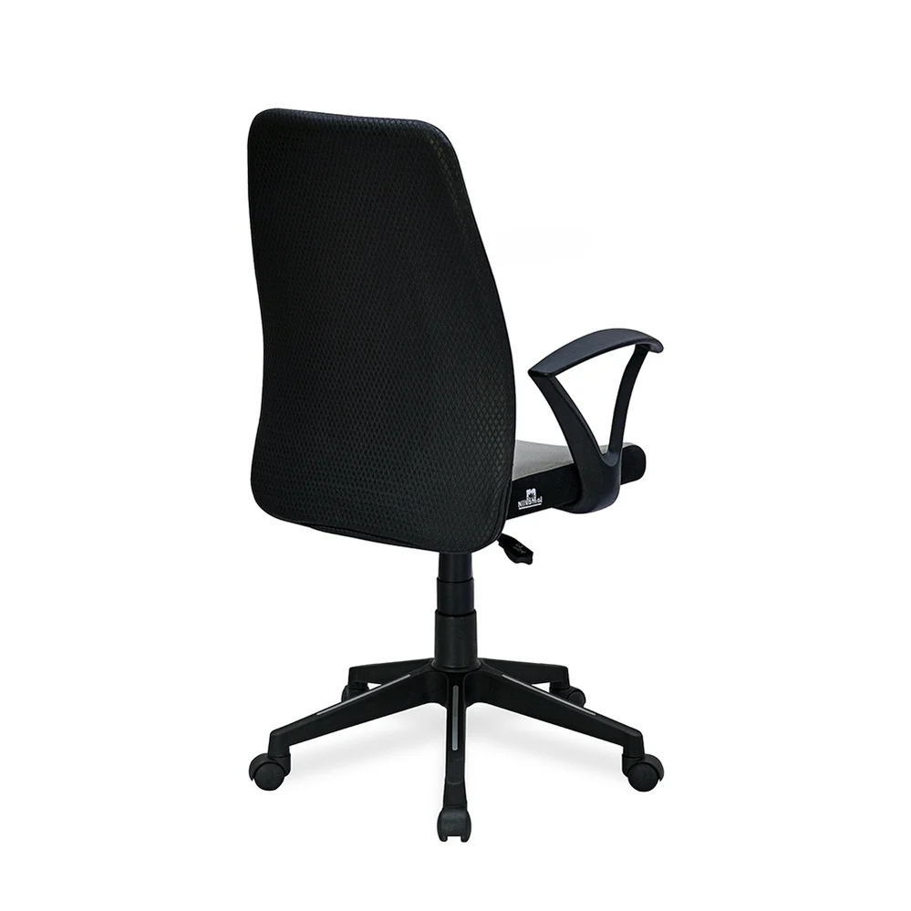 Nilkamal Solitaire Mid Back Chair (Grey/Black)