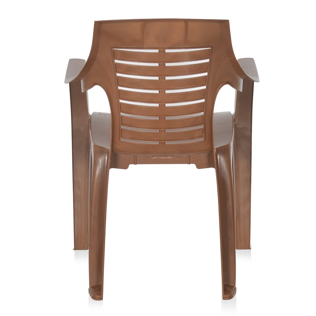 Nilkamal CHR6020 Plastic Arm Chair (Pear Wood)