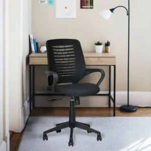 Nilkamal Astor Mid Back Mesh Office Chair (Black)