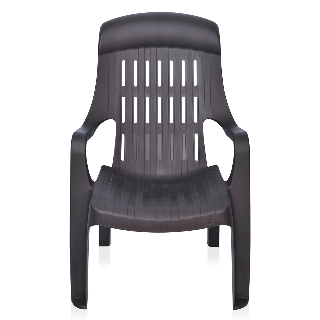 Nilkamal Weekender Plastic Arm Chair (Weathered Brown)