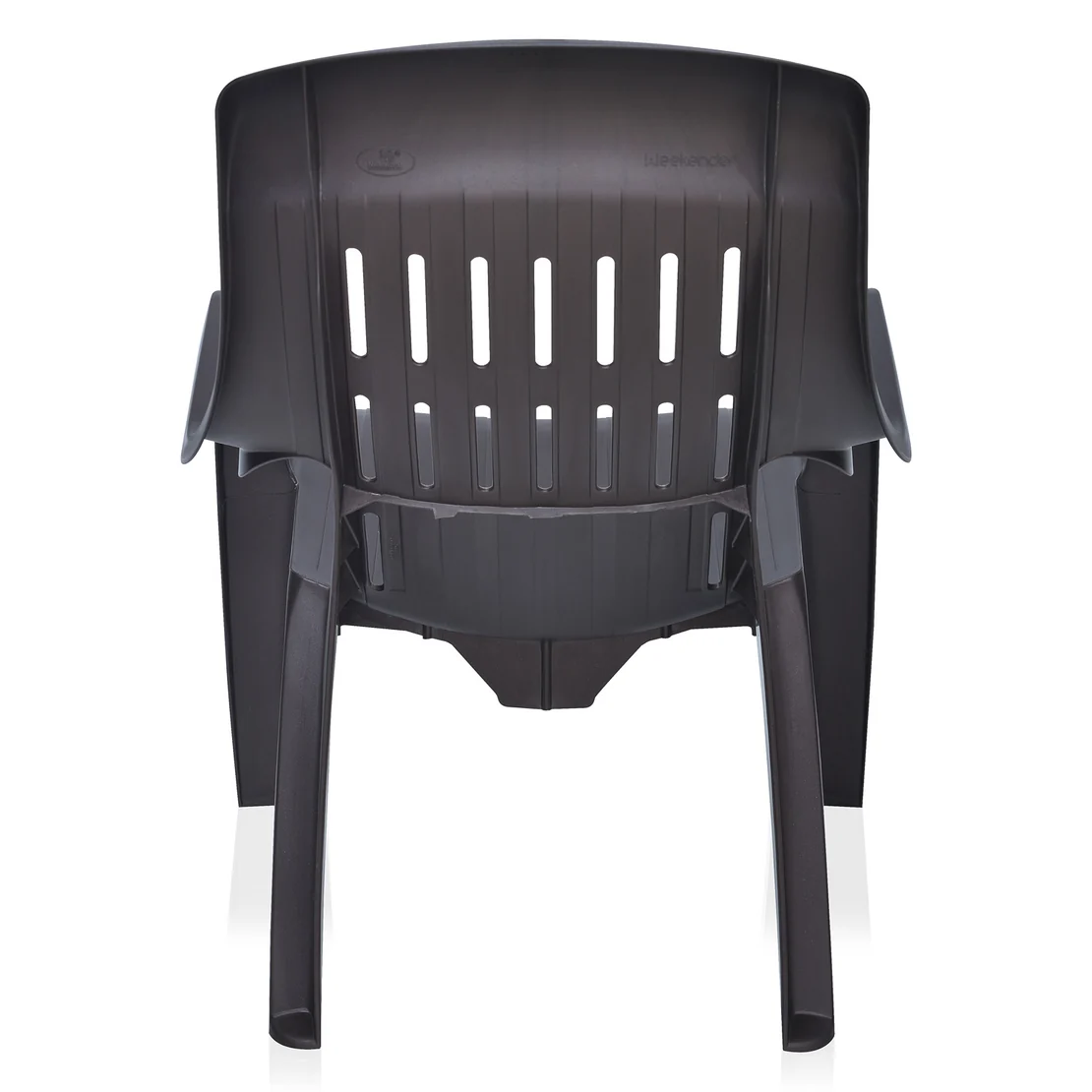 Nilkamal Weekender Plastic Arm Chair (Weathered Brown)