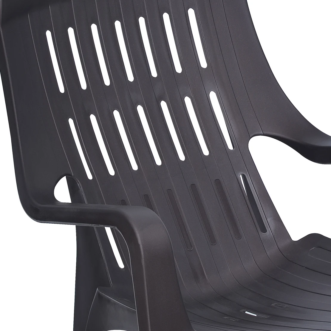 Nilkamal Weekender Plastic Arm Chair (Weathered Brown)