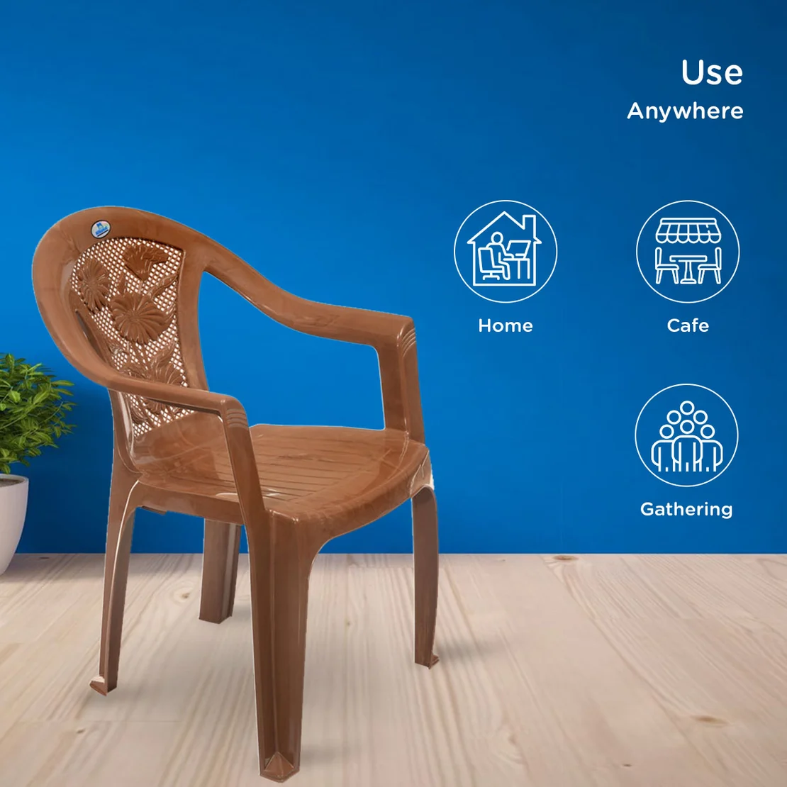 Nilkamal CHR2060 Plastic Chair with Arm
