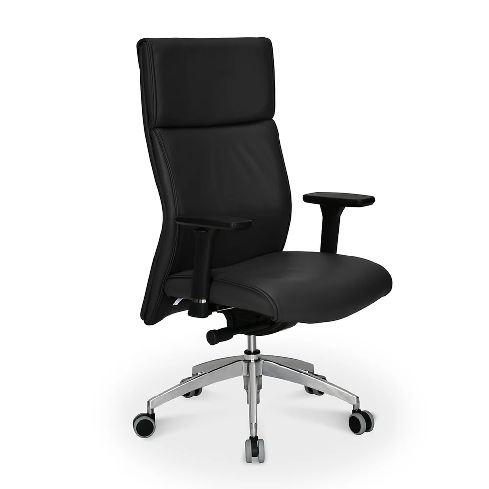 Nilkamal Command High Back Leatherette Office Chair (Black)
