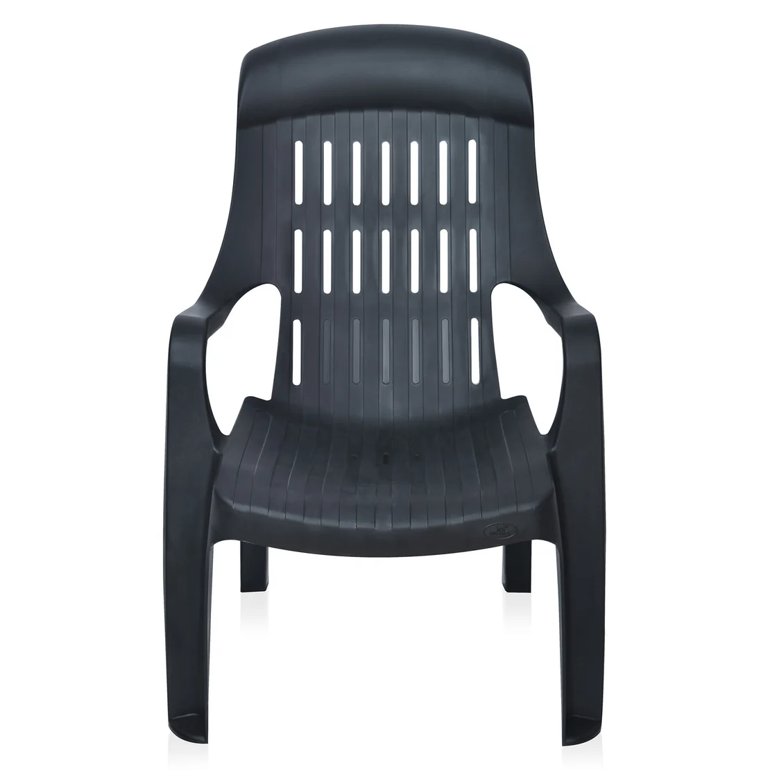 Nilkamal Weekender Plastic Arm Chair (Iron Black)
