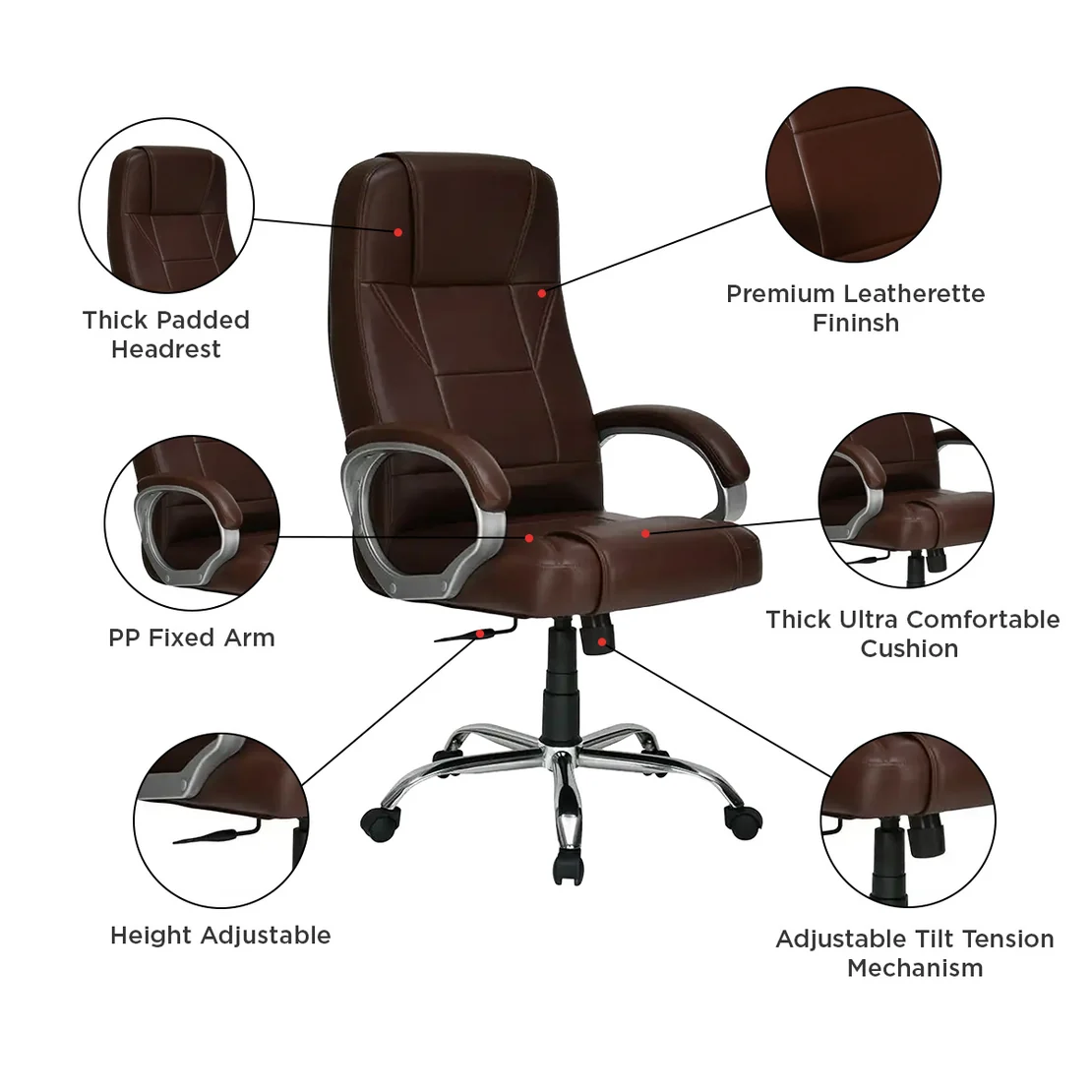 Nilkamal Mega High Back Office Chair