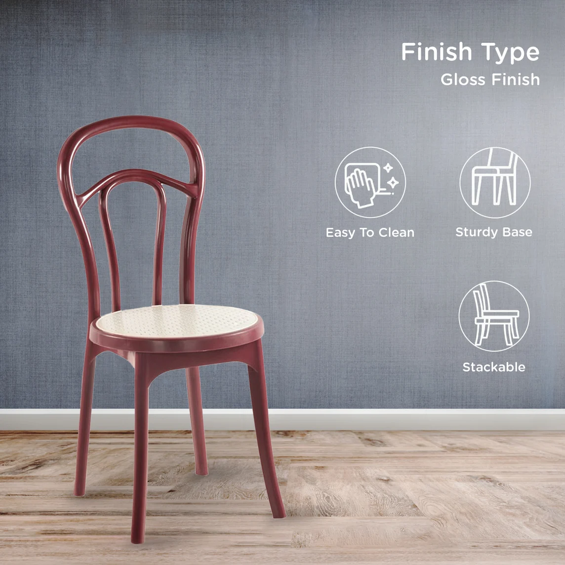 Nilkamal CHR 4040 without Cushion Armless Chair