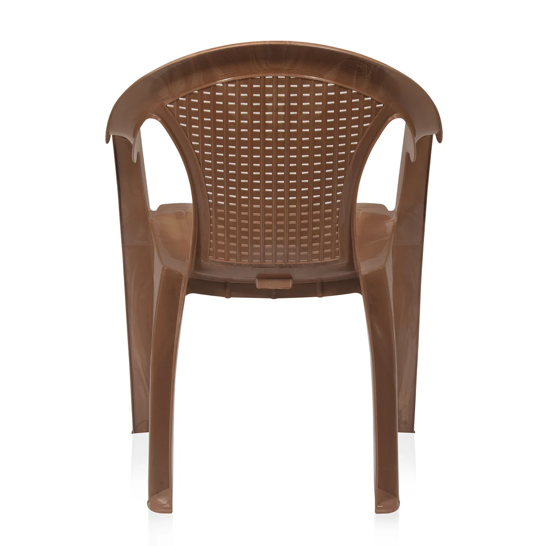 Nilkamal CHR2051 Plastic Arm Chair (Pear Wood)