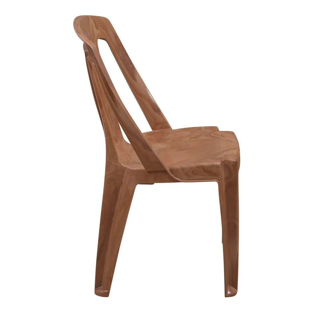 Nilkamal CHR4032 Plastic Armless Chair (Pear Wood)
