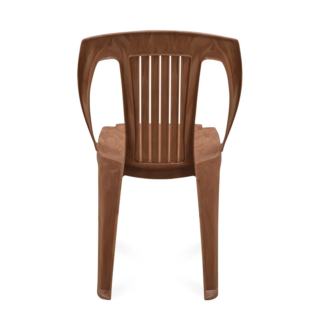 Nilkamal CHR4032 Plastic Armless Chair (Pear Wood)