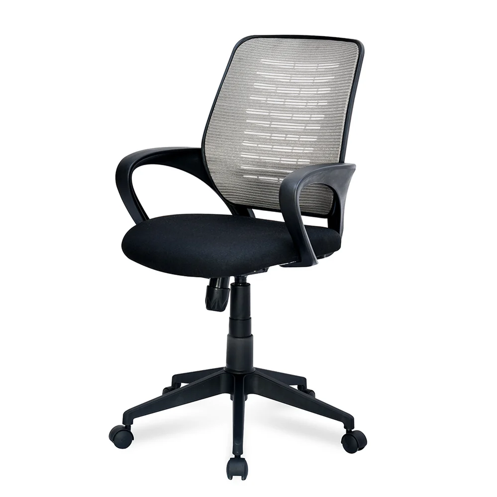 Nilkamal Otis Mid Back Mesh Office Chair (Black & Grey)