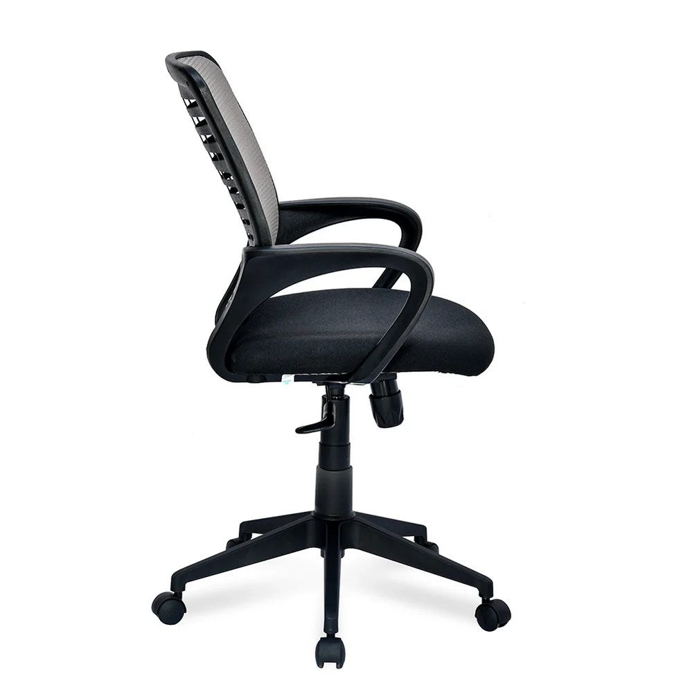 Nilkamal Otis Mid Back Mesh Office Chair (Black & Grey)