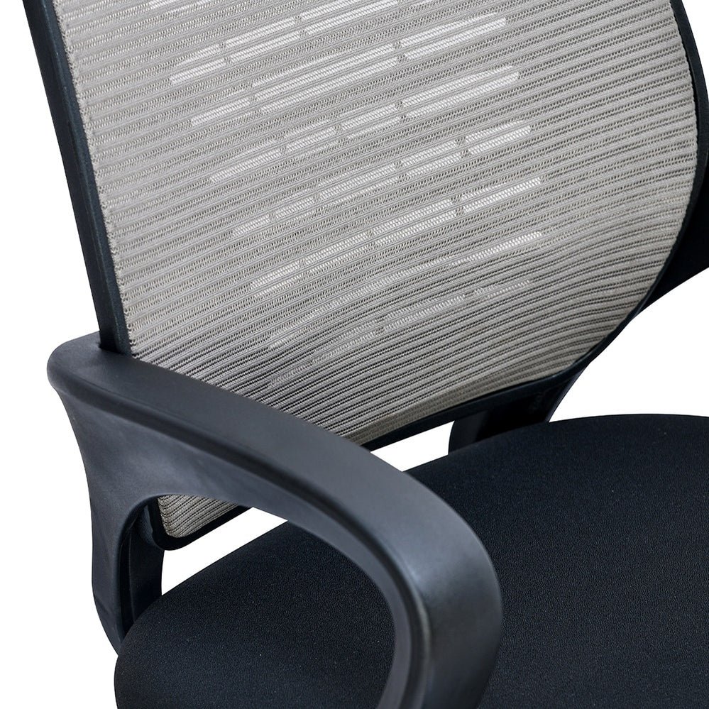 Nilkamal Otis Mid Back Mesh Office Chair (Black & Grey)
