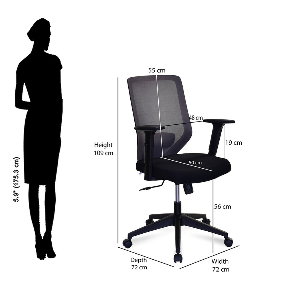 Nilkamal Poise Mid Back Office Chair